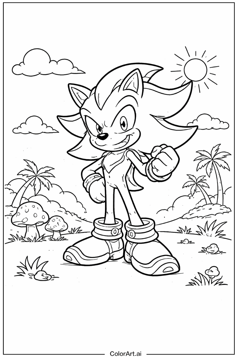 Smiling Shadow Sonic 2