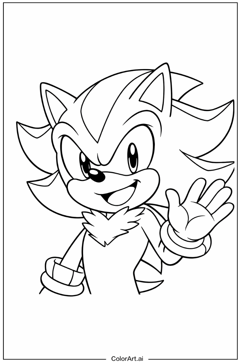 Happy Shadow Sonic Portrait