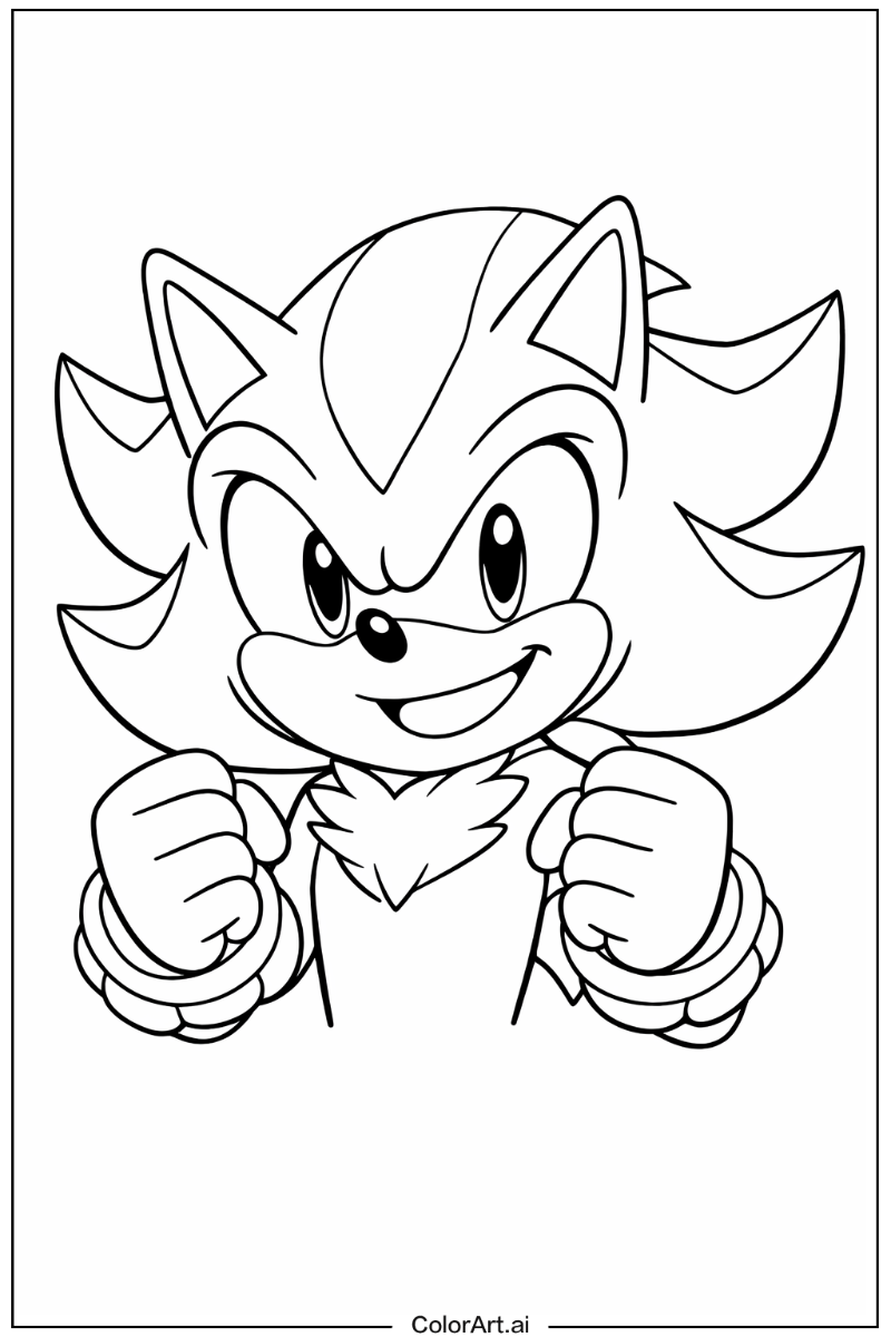 Happy Shadow Sonic Portrait 3