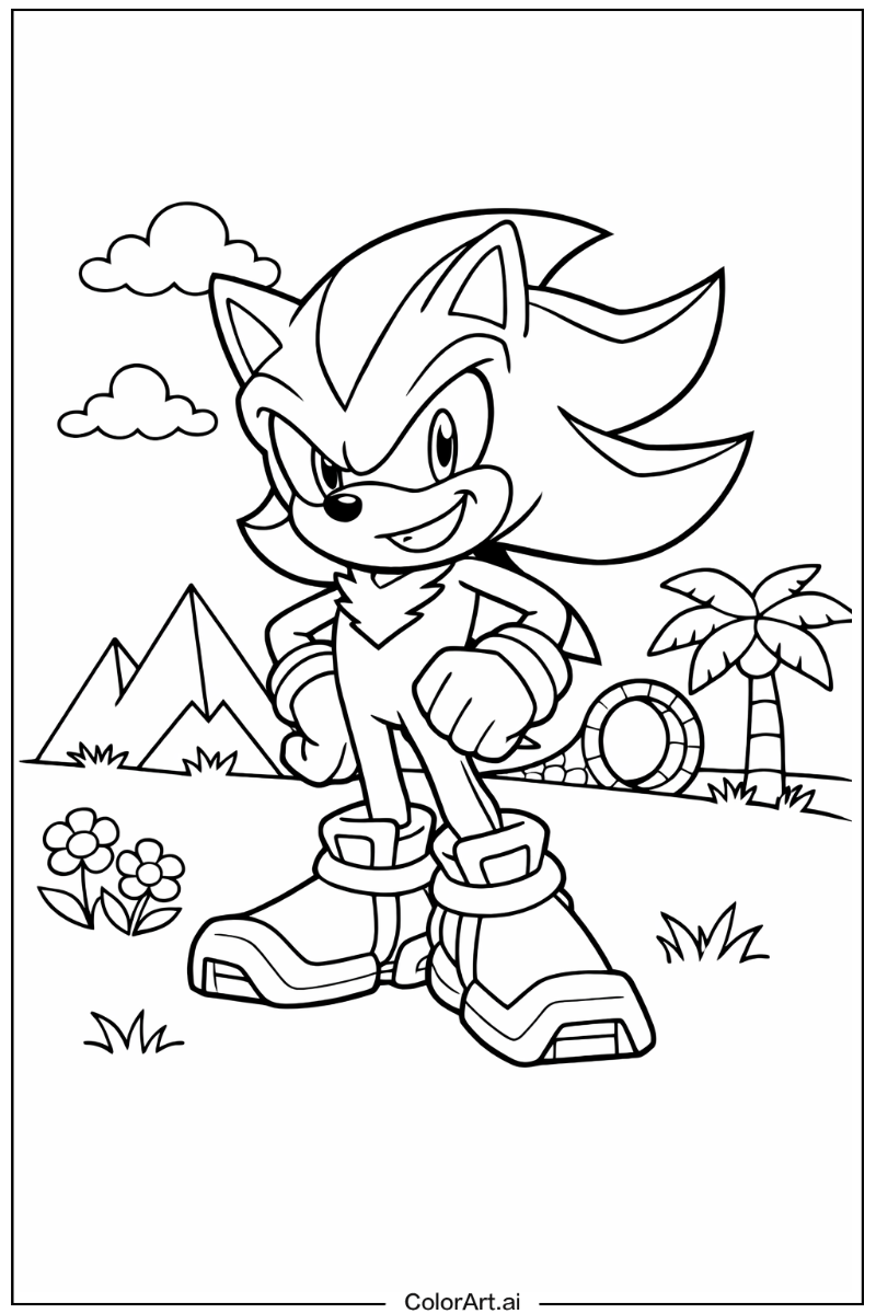 Smiling Shadow Sonic 3