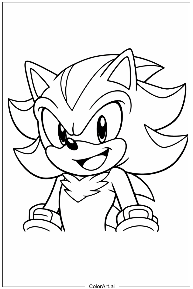 Happy Shadow Sonic Portrait 4