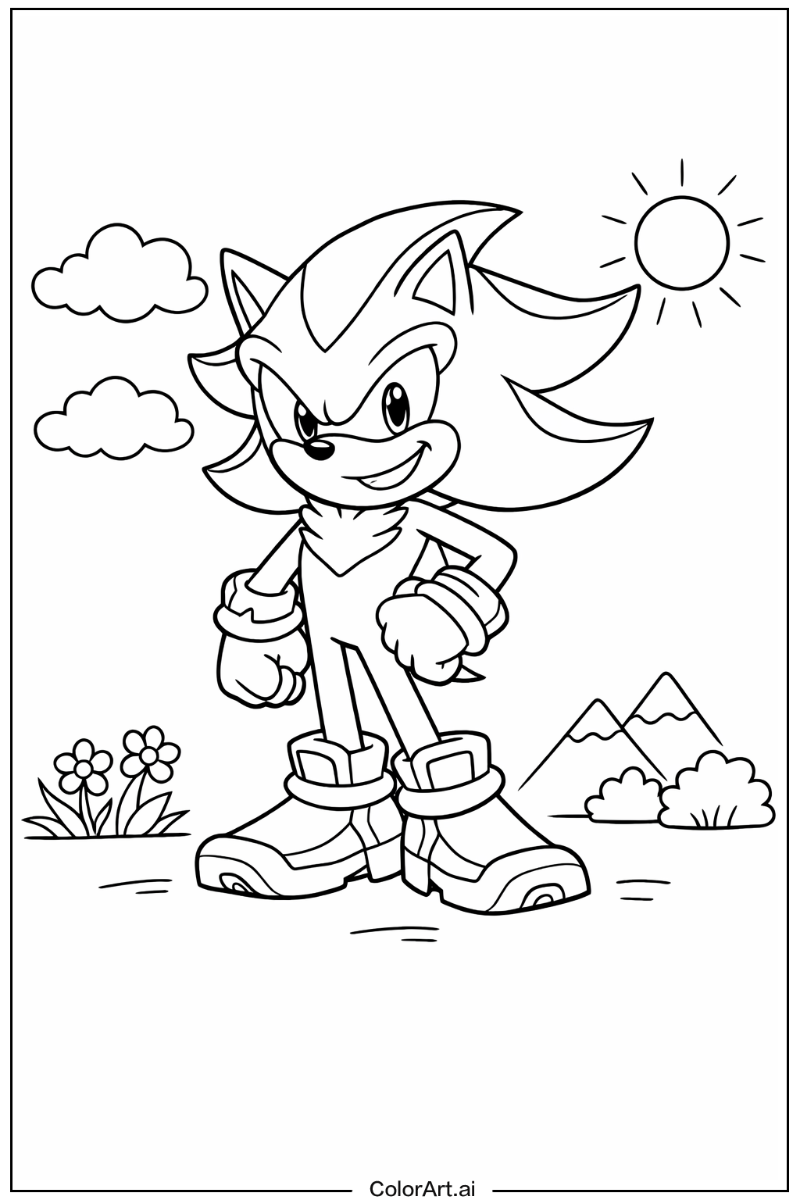 Smiling Shadow Sonic 4