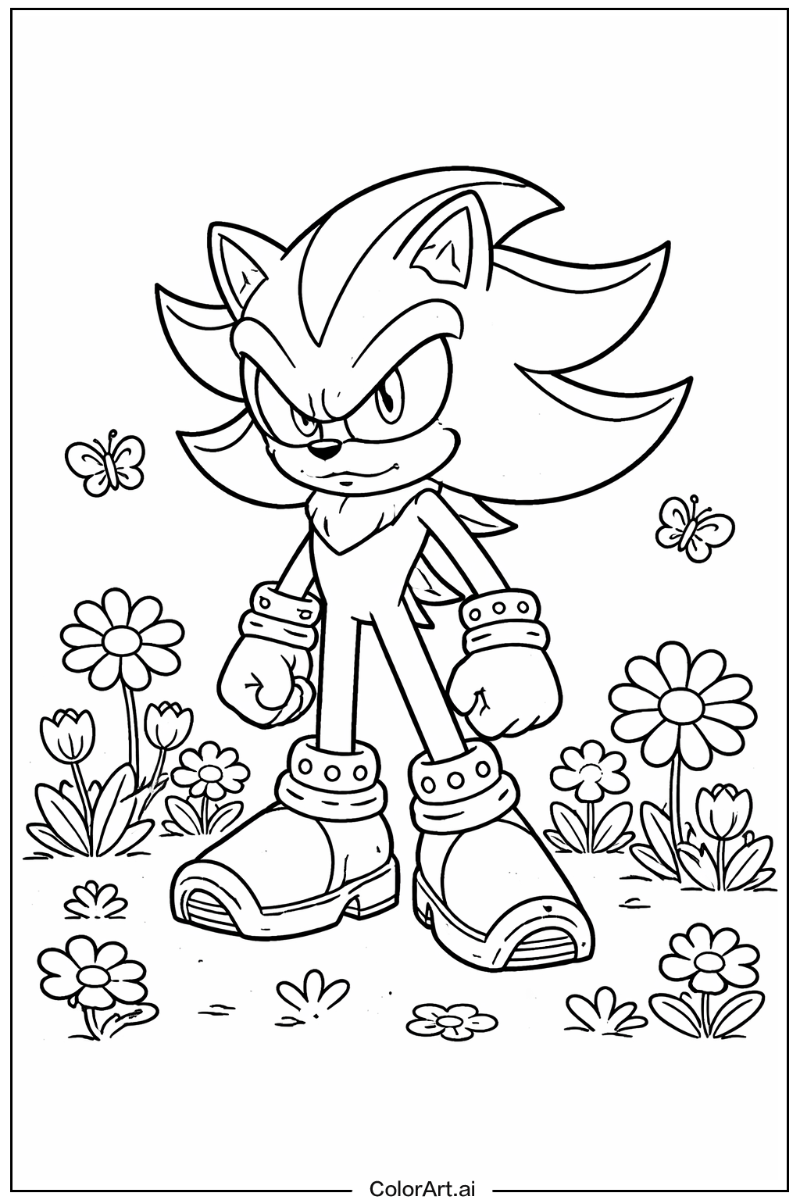 Shadow Sonic in a Garden 5