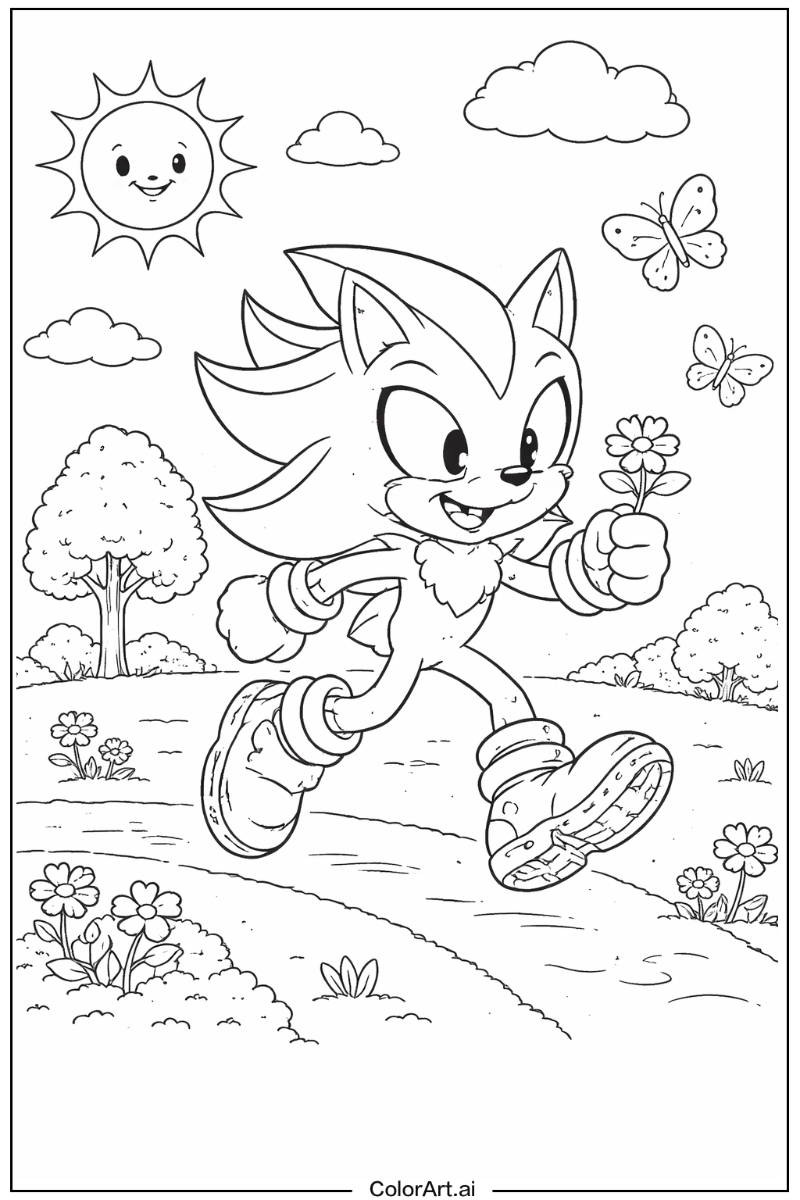 Shadow Sonic Playing Outside 5