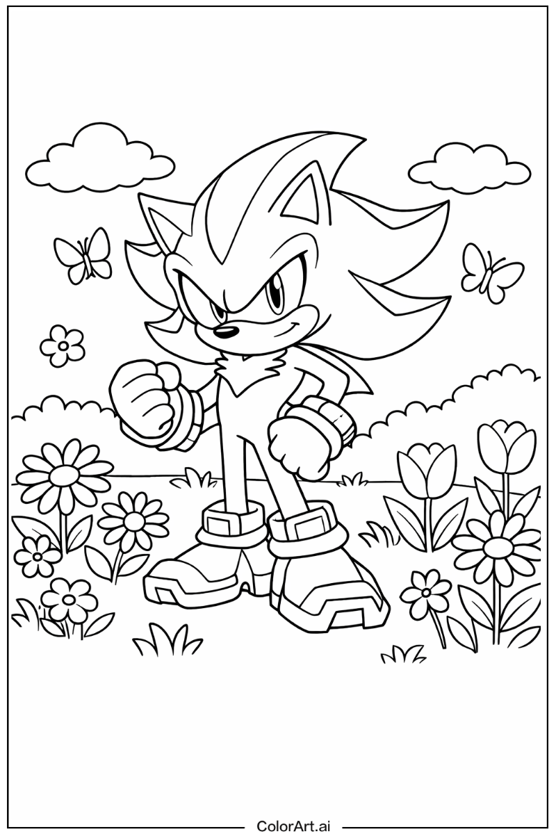 Shadow Sonic in a Garden 6