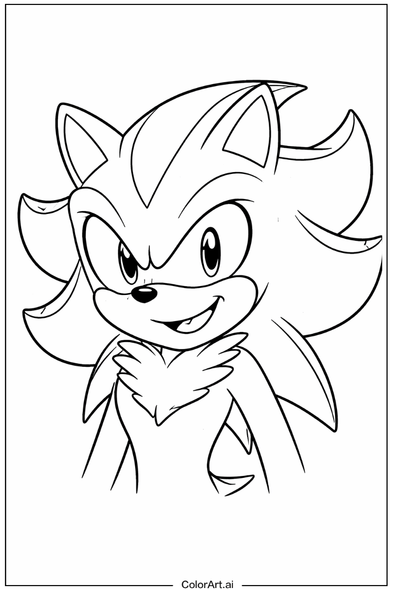 Happy Shadow Sonic Portrait 6