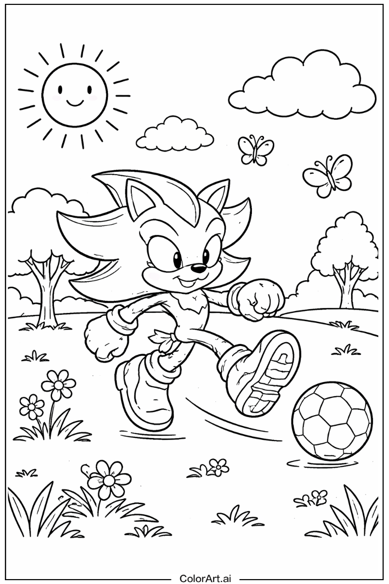 Shadow Sonic Playing Outside 6