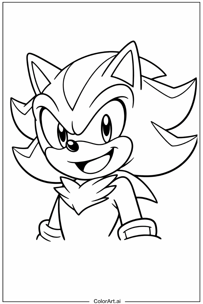 Happy Shadow Sonic Portrait 7