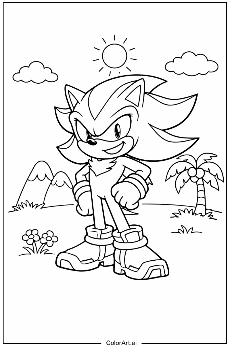 Smiling Shadow Sonic 7