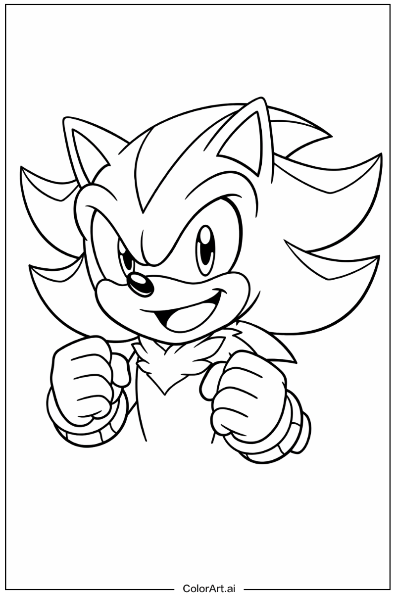 Happy Shadow Sonic Portrait 8