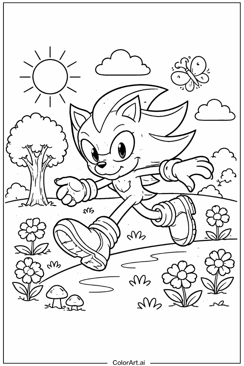 Shadow Sonic Playing Outside 8