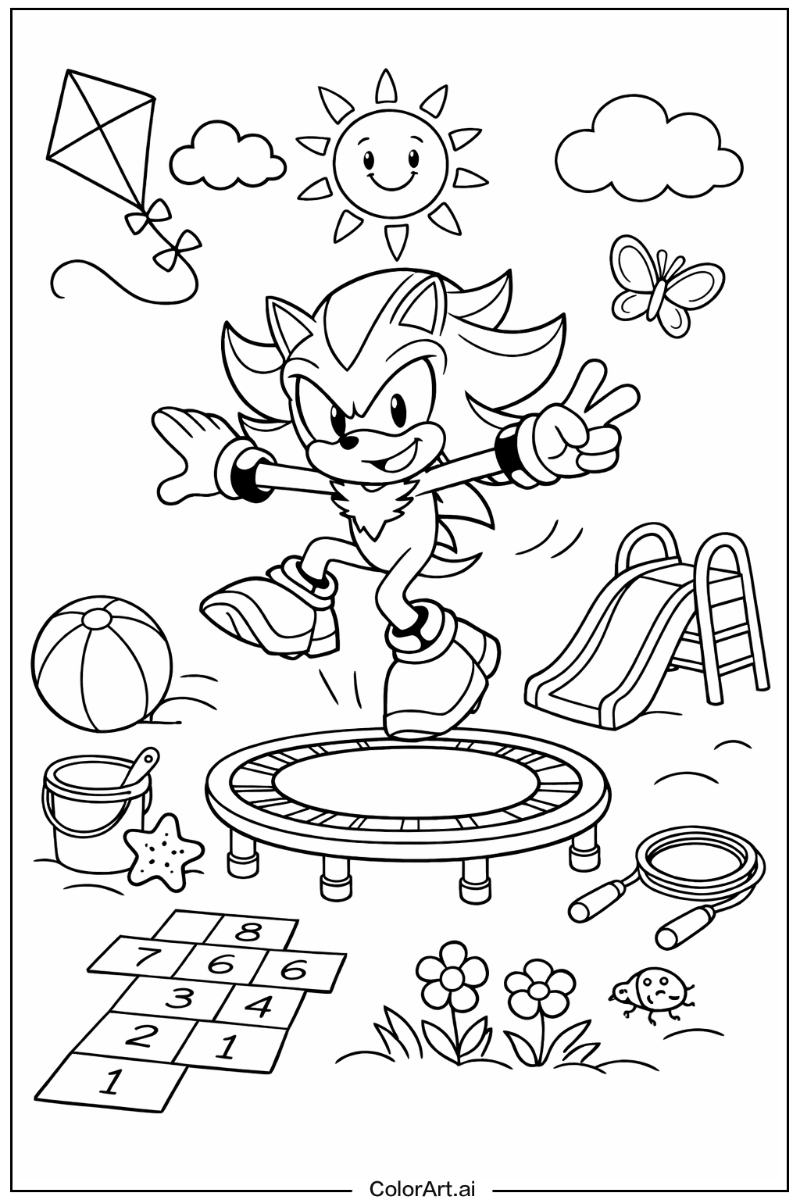 Shadow Sonic Having Fun