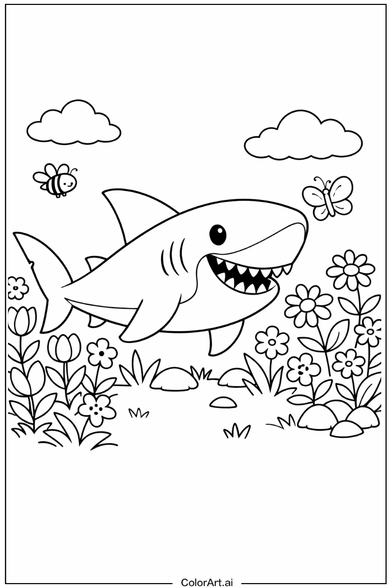 Shark in a Garden 2