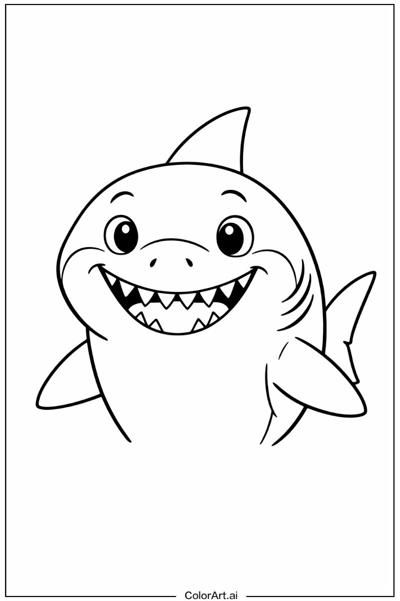 Happy Shark Portrait 2