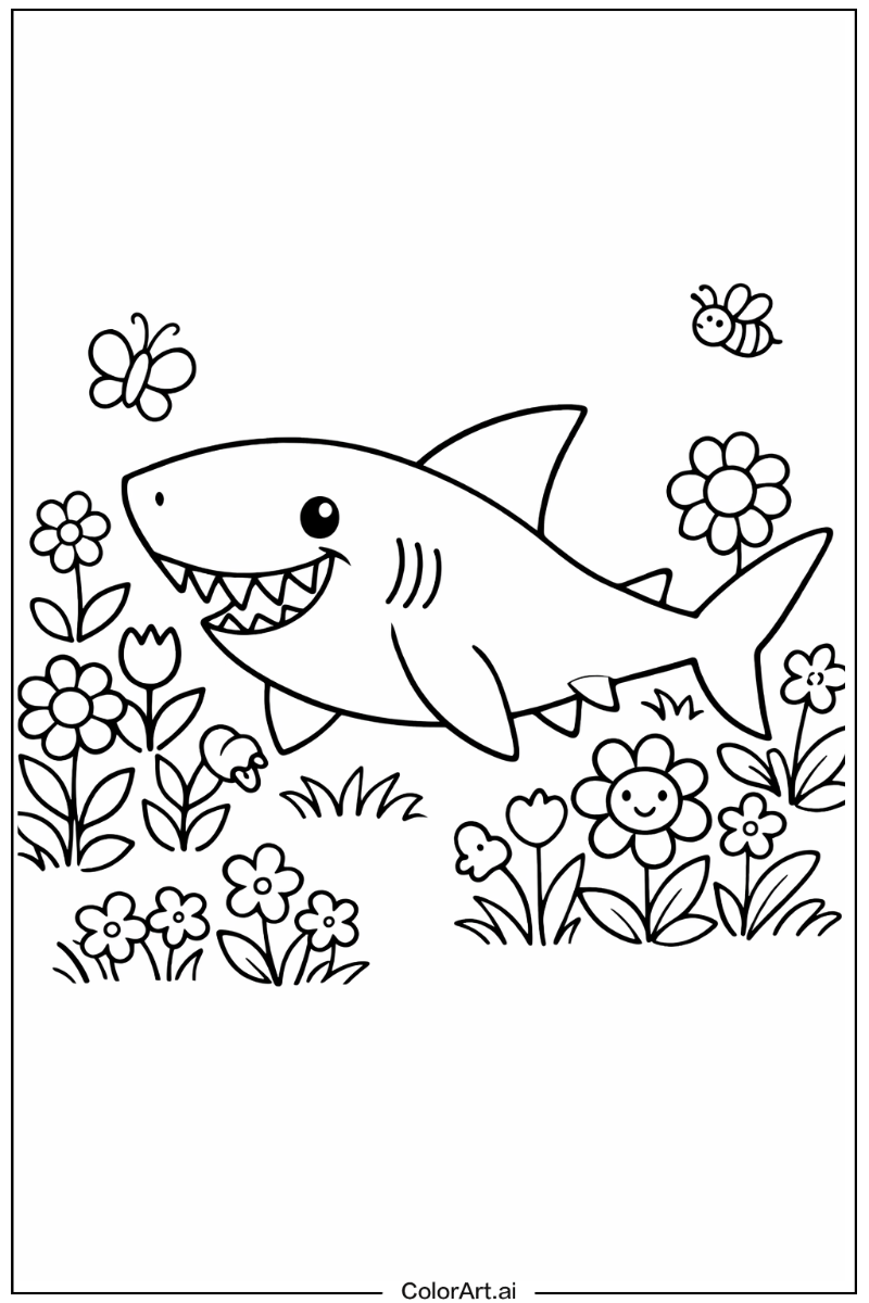 Shark in a Garden 3