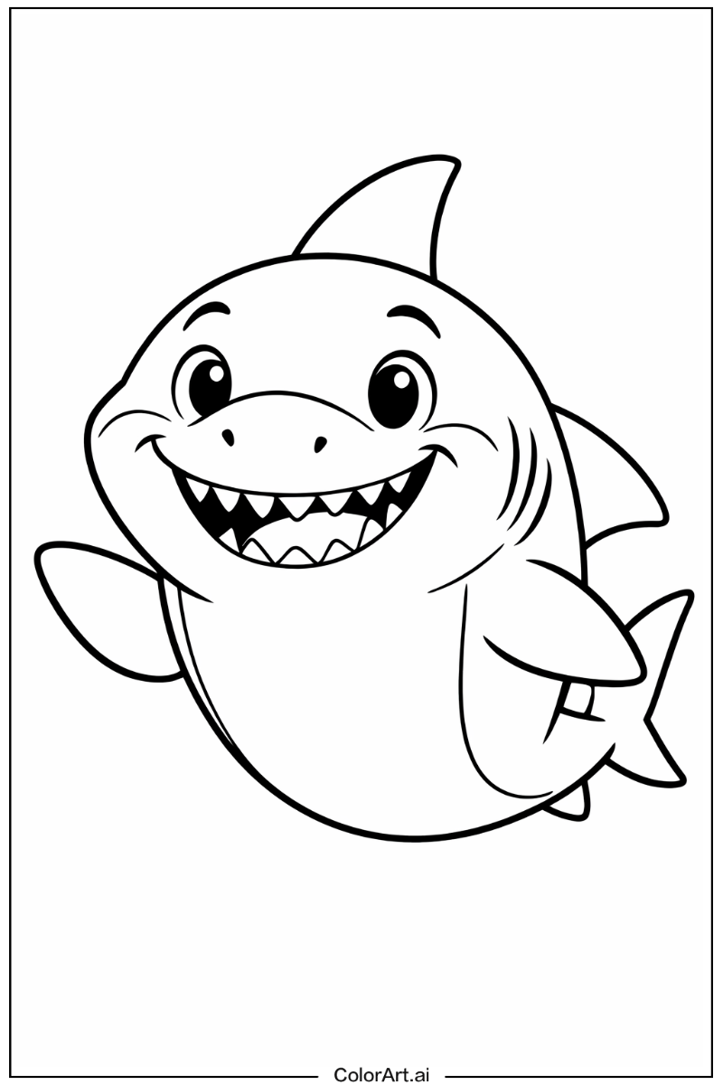 Happy Shark Portrait