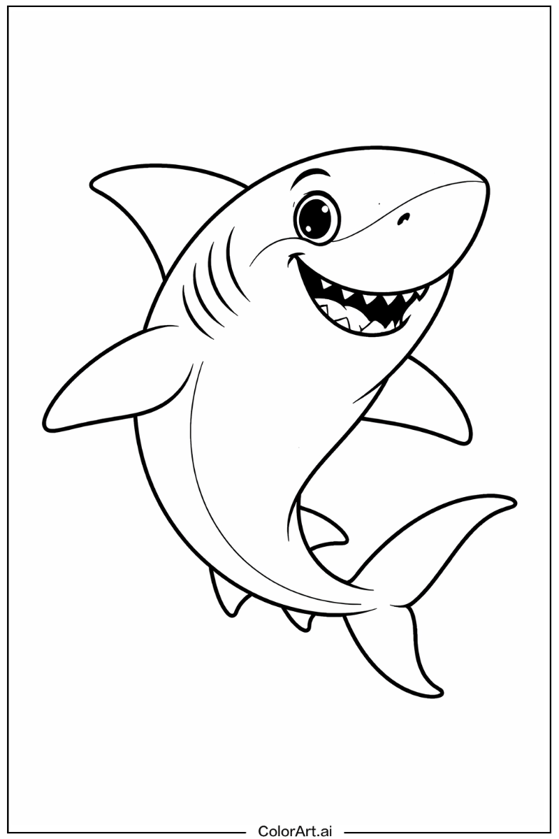 Happy Shark Portrait 3