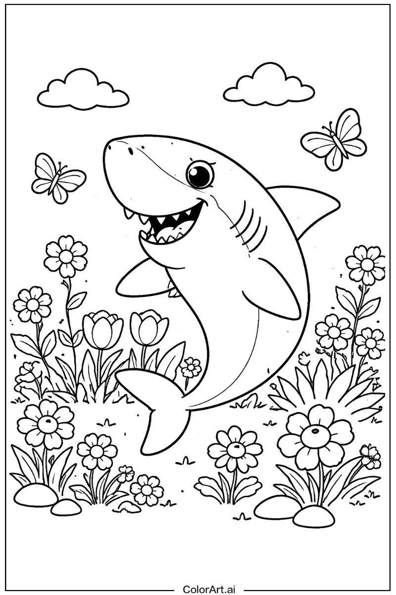 Shark in a Garden 4