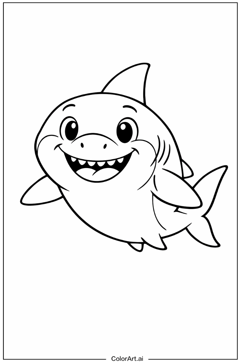Happy Shark Portrait 4