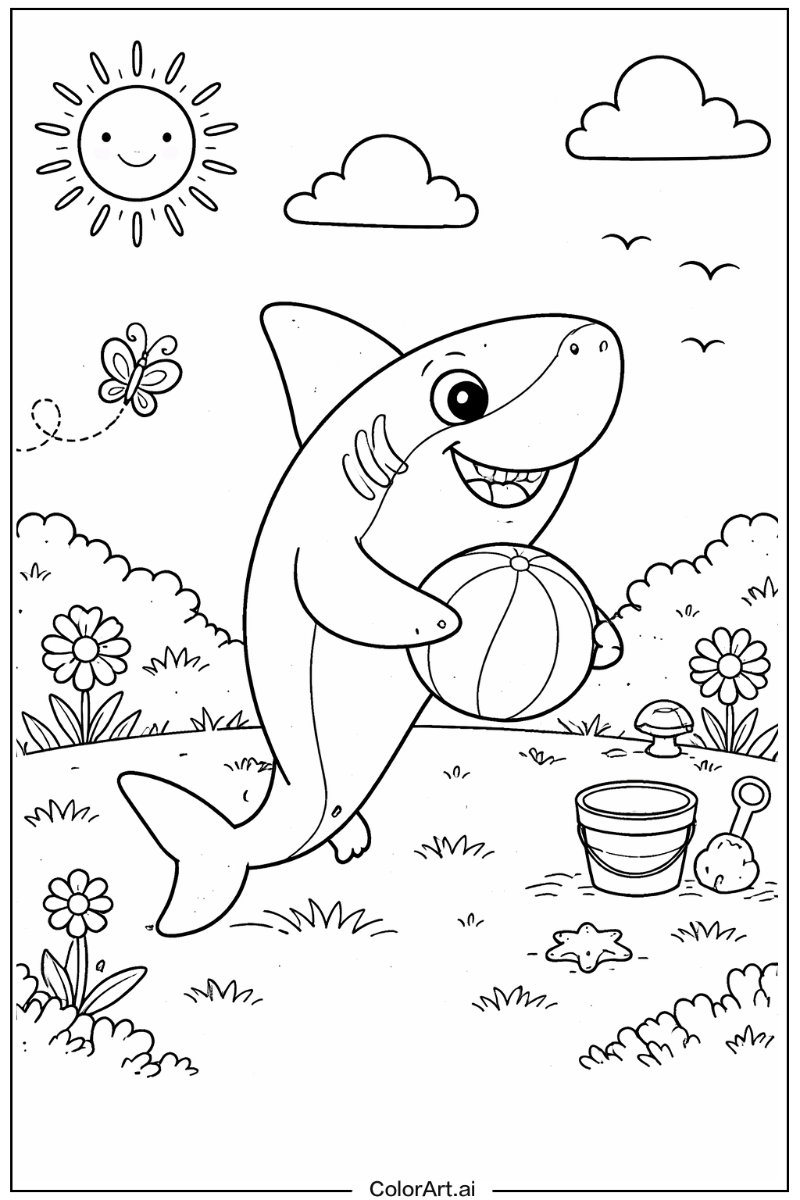 Shark Playing Outside 4