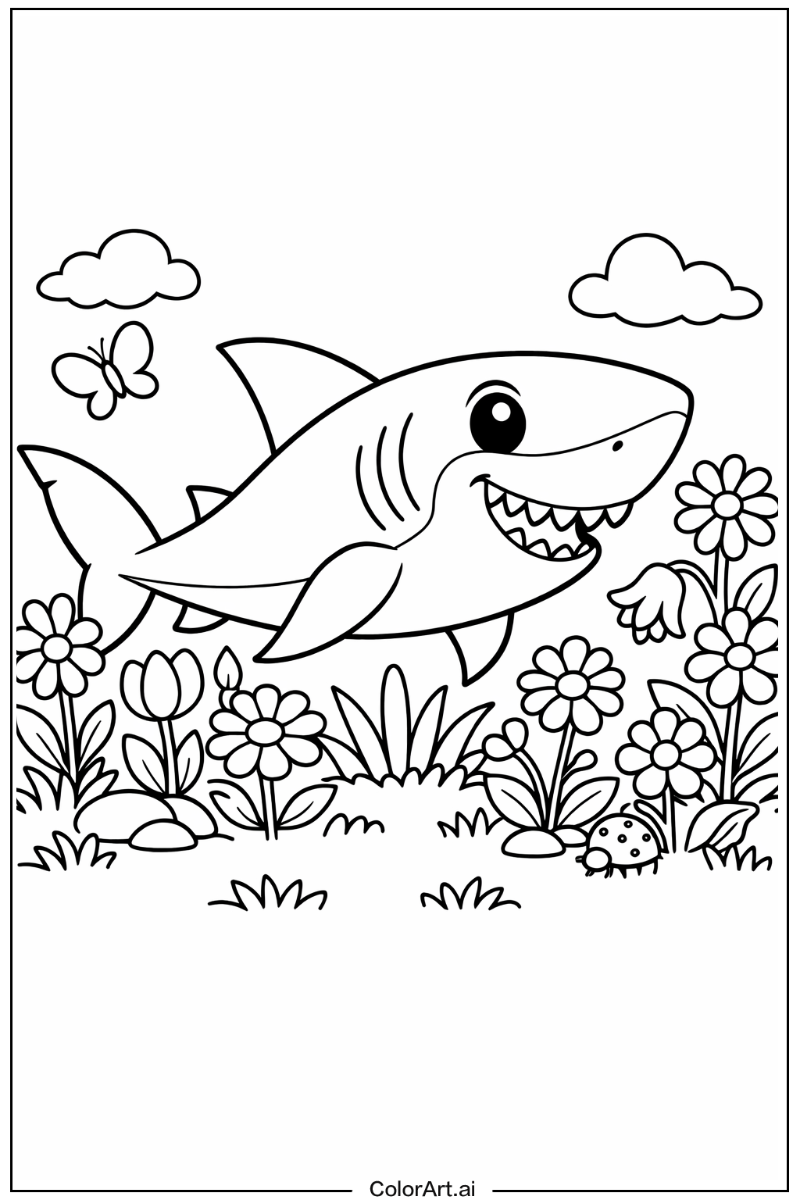 Shark in a Garden 5