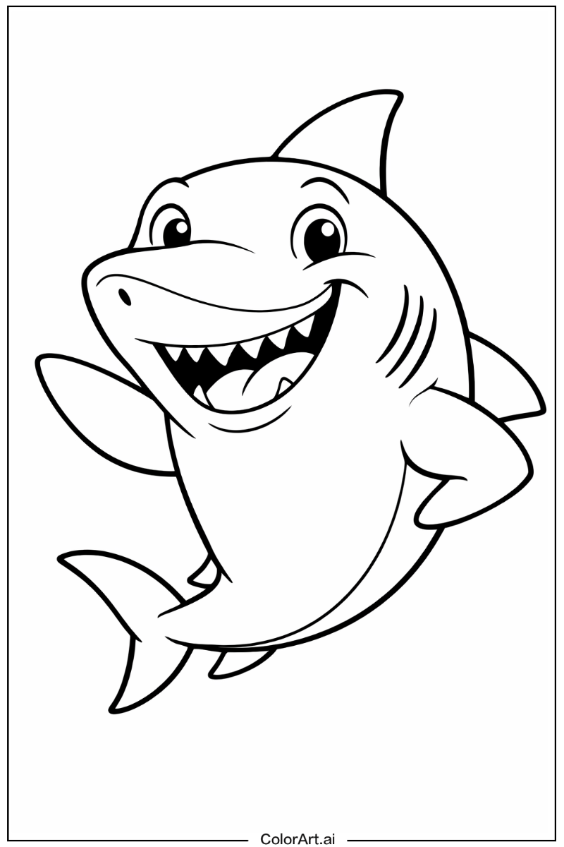 Happy Shark Portrait 5