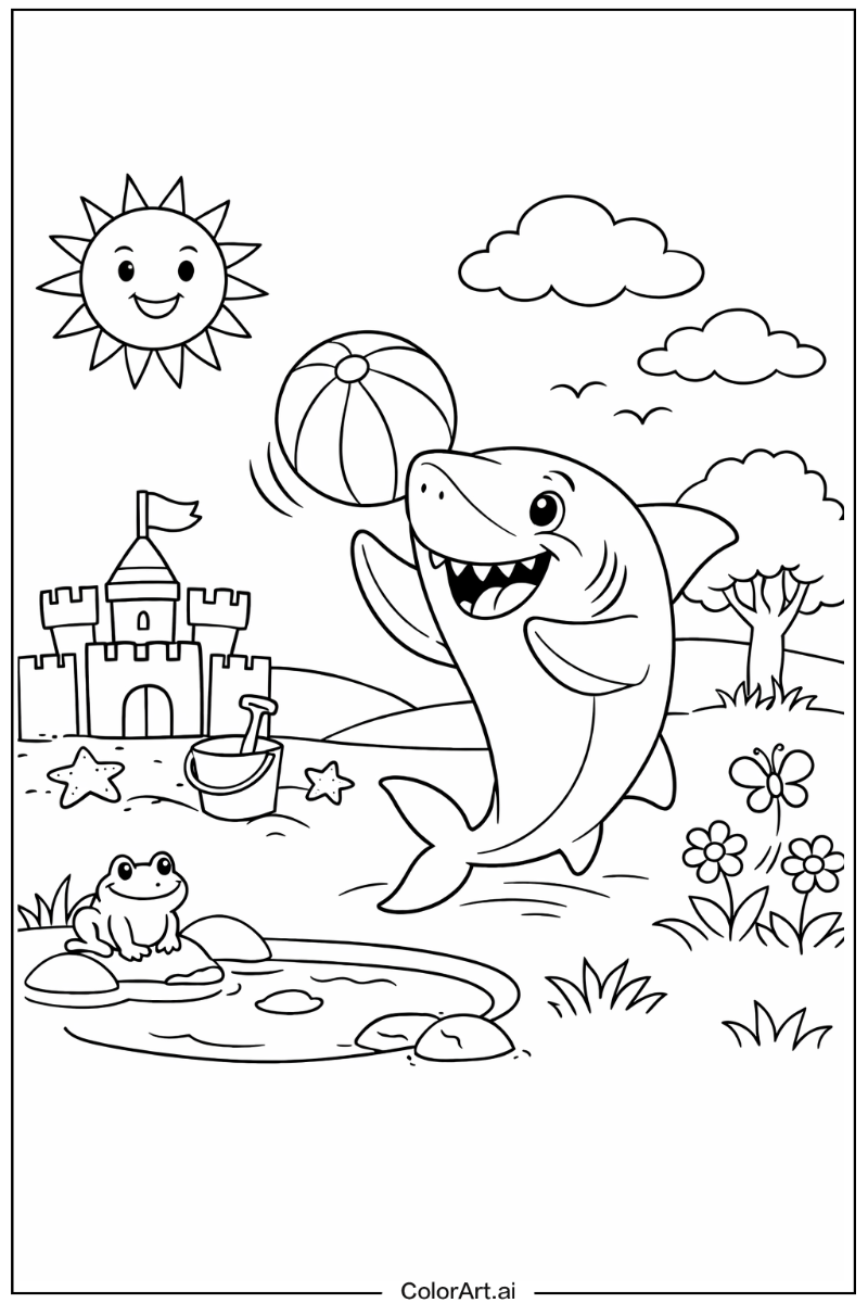 Shark Playing Outside 5