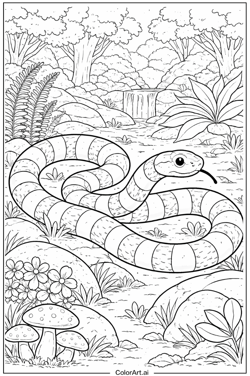 Snake with Milk snake Theme