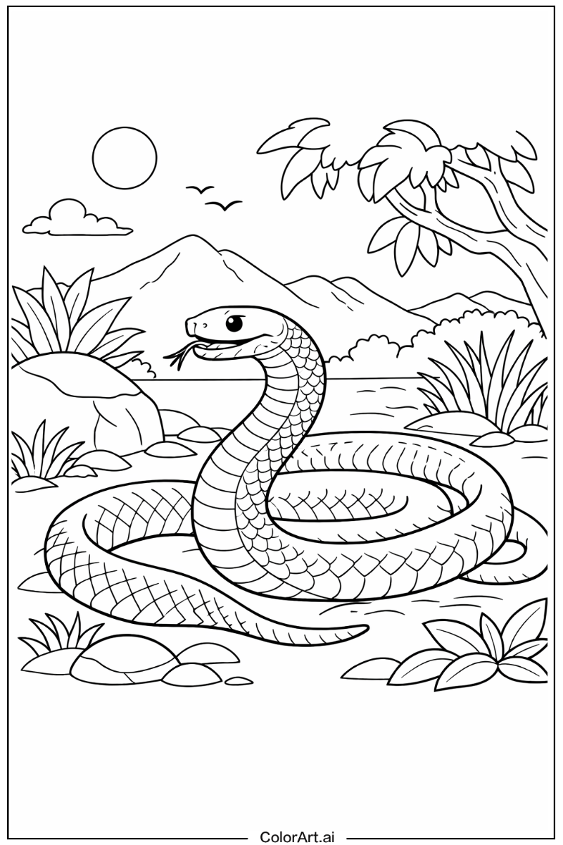 Snake with Black mamba Theme