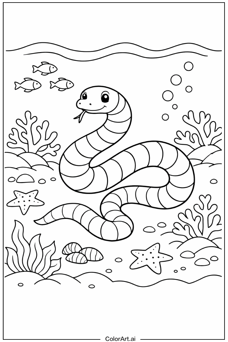 Sea snake Snake Scene