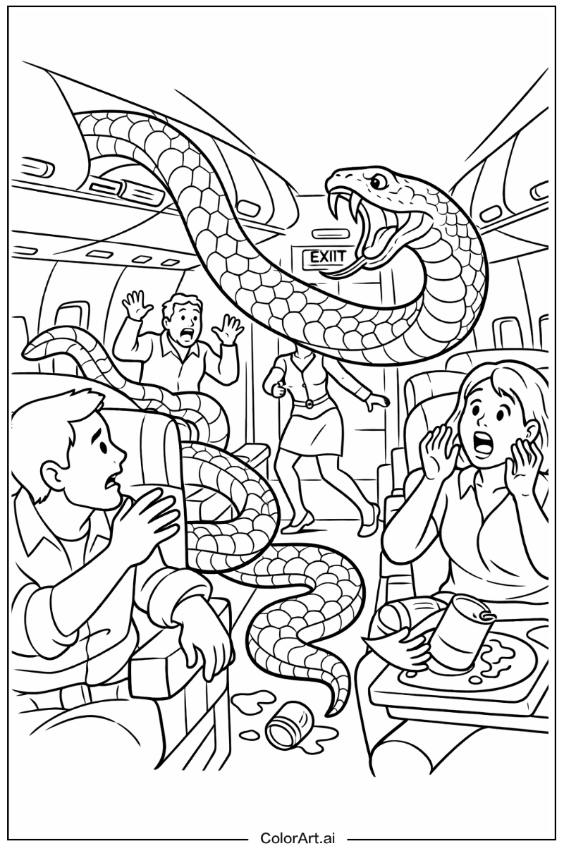 Snake with Snakes on a plane Theme