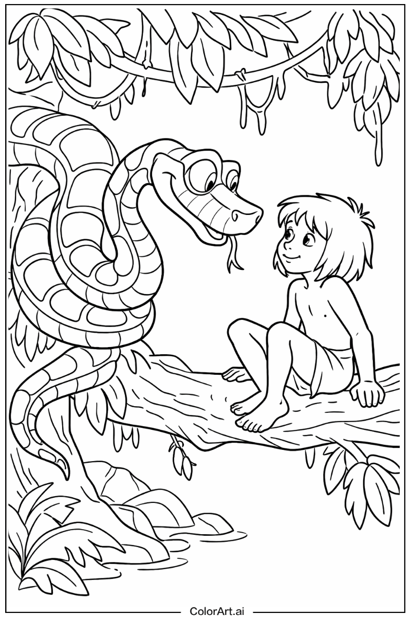 Jungle book kaa Snake Scene