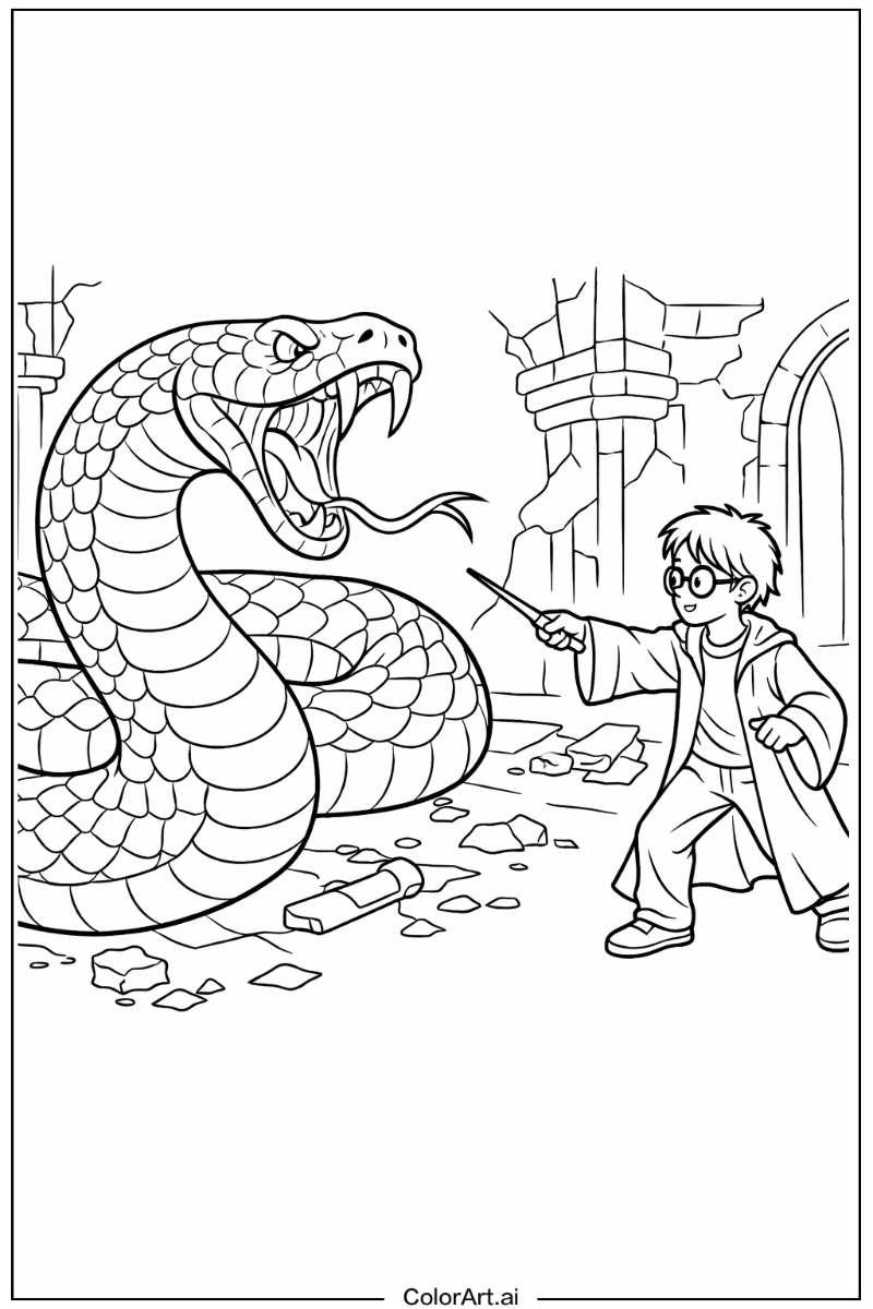 Snake with Harry potter nagini Theme