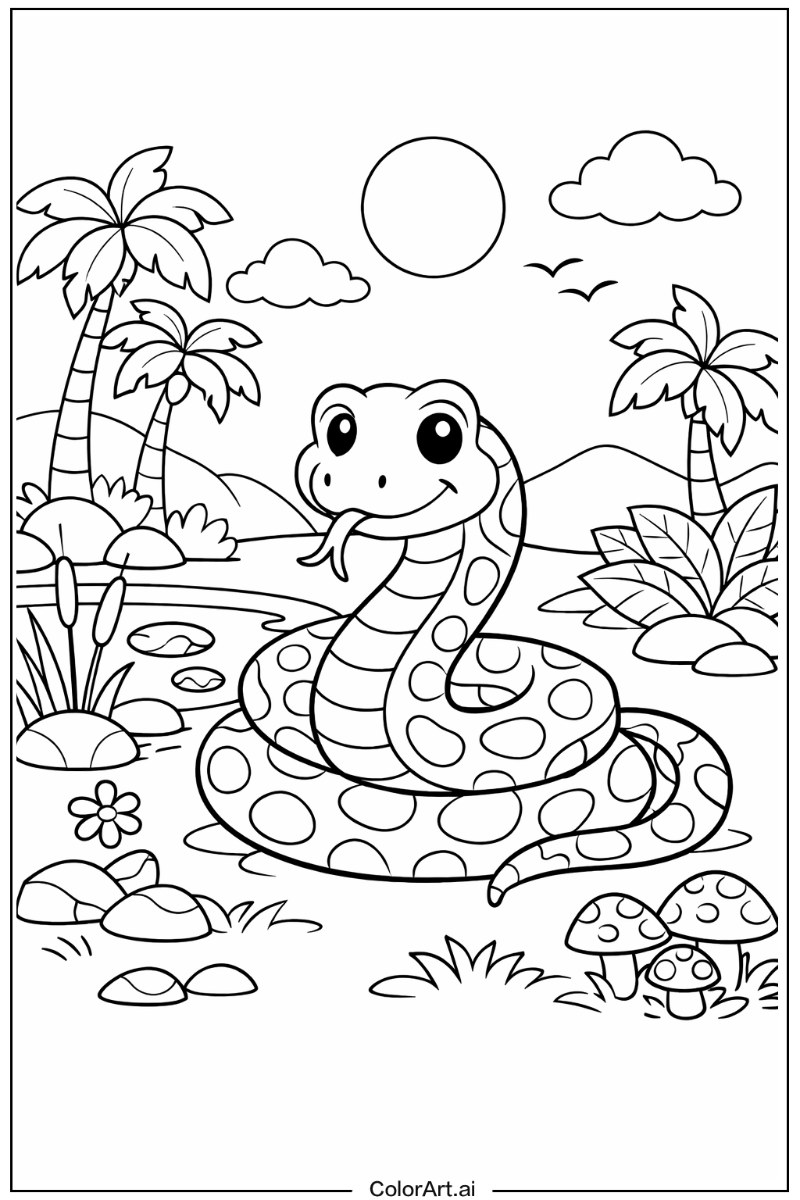 Snake with Python Theme 2