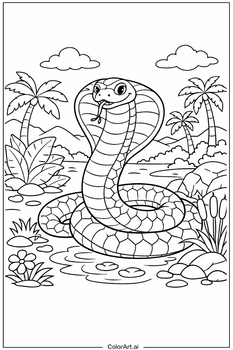 King cobra Snake Scene 2