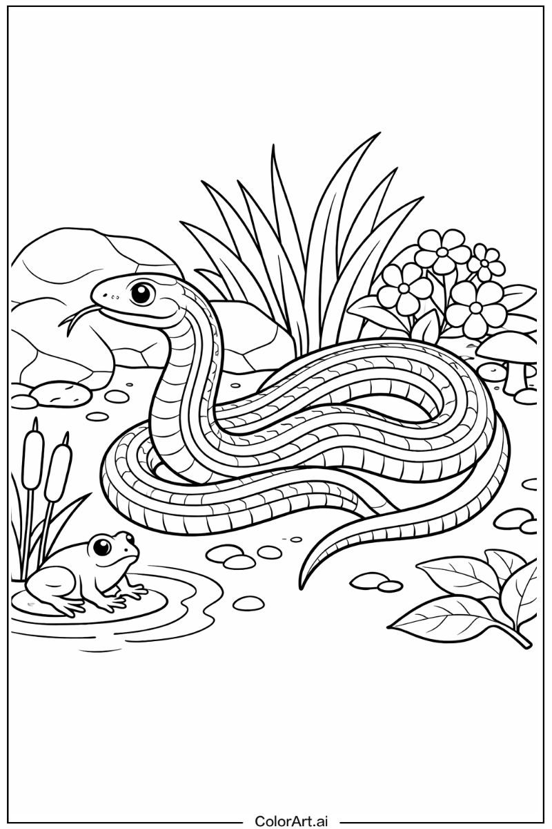 Garter snake Snake Scene 2