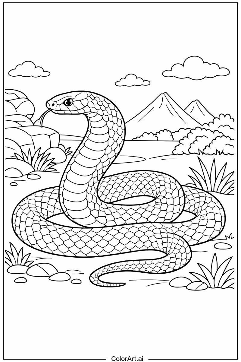 Taipan Snake Design 2