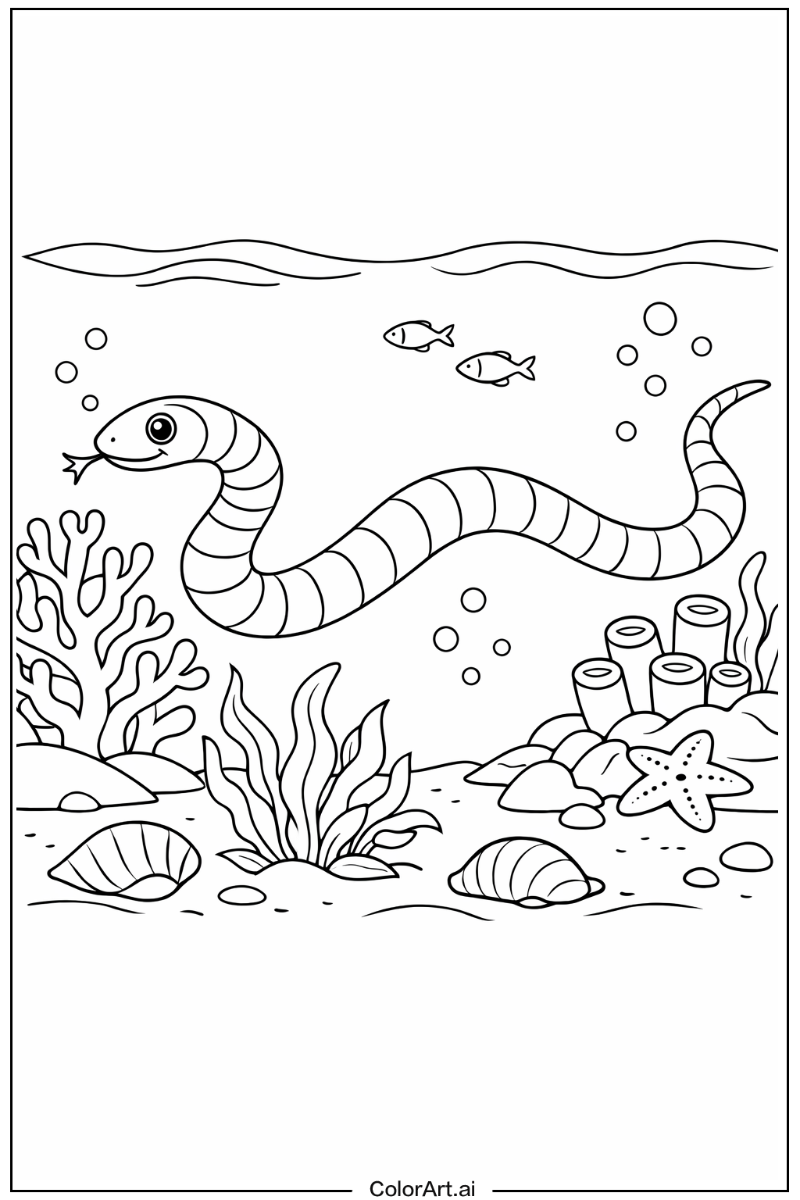Sea snake Snake Scene 2