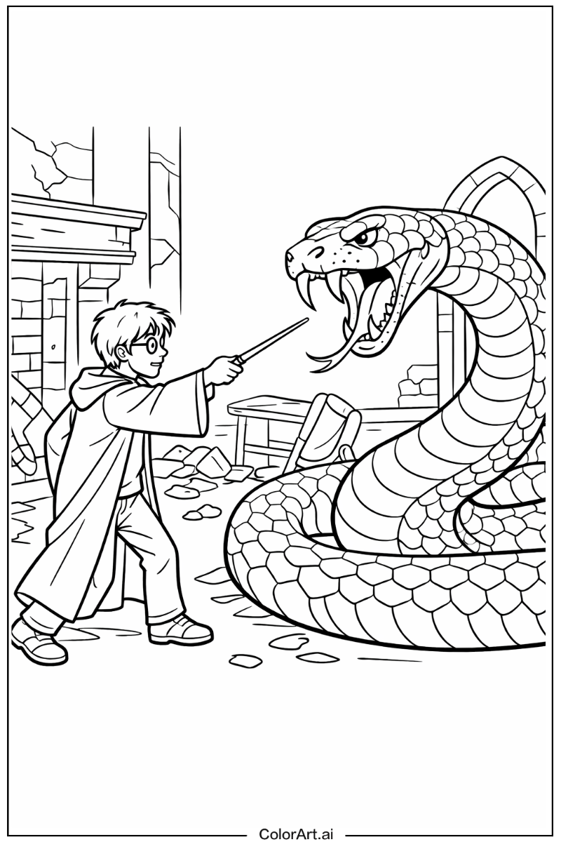 Snake with Harry potter nagini Theme 2