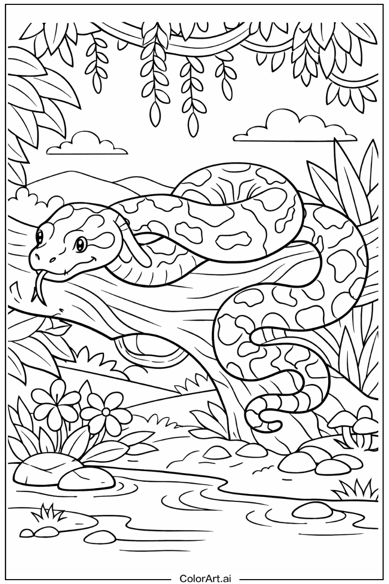 Boa constrictor Snake Scene
