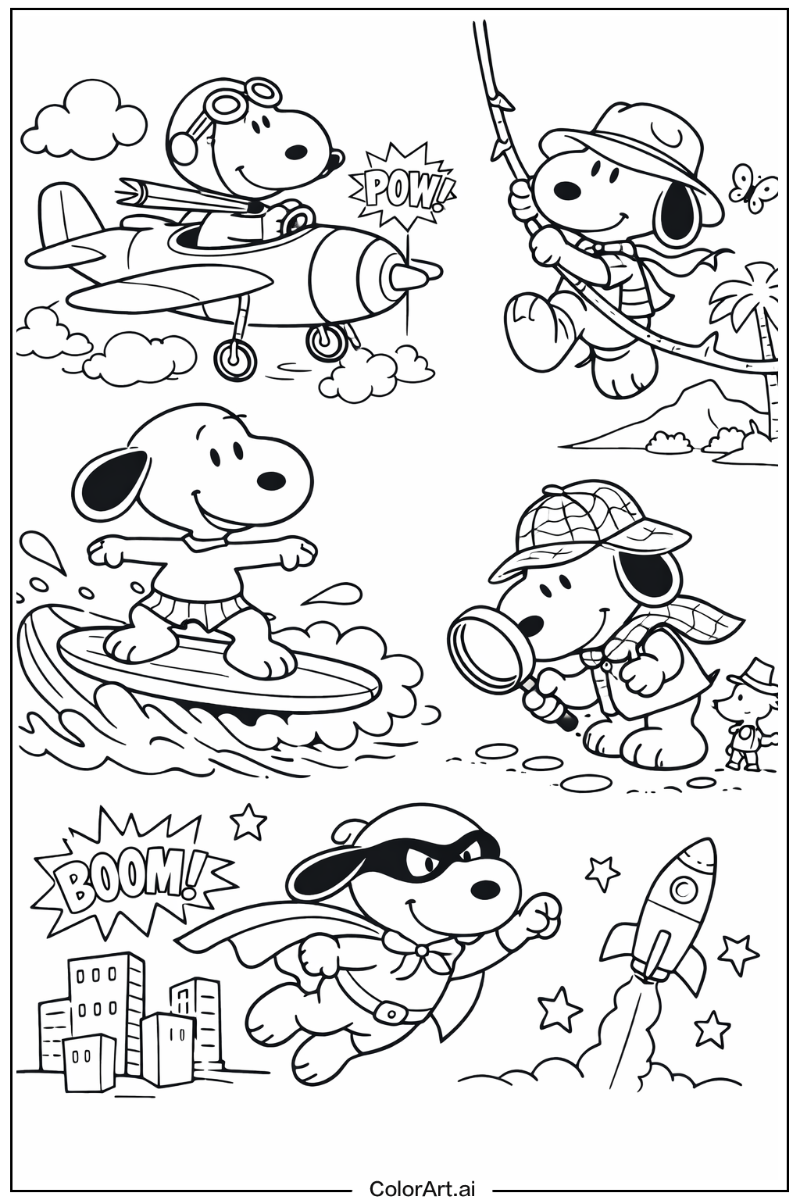 Action Snoopy Design