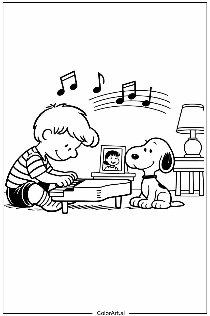 Snoopy with Schroeder Theme