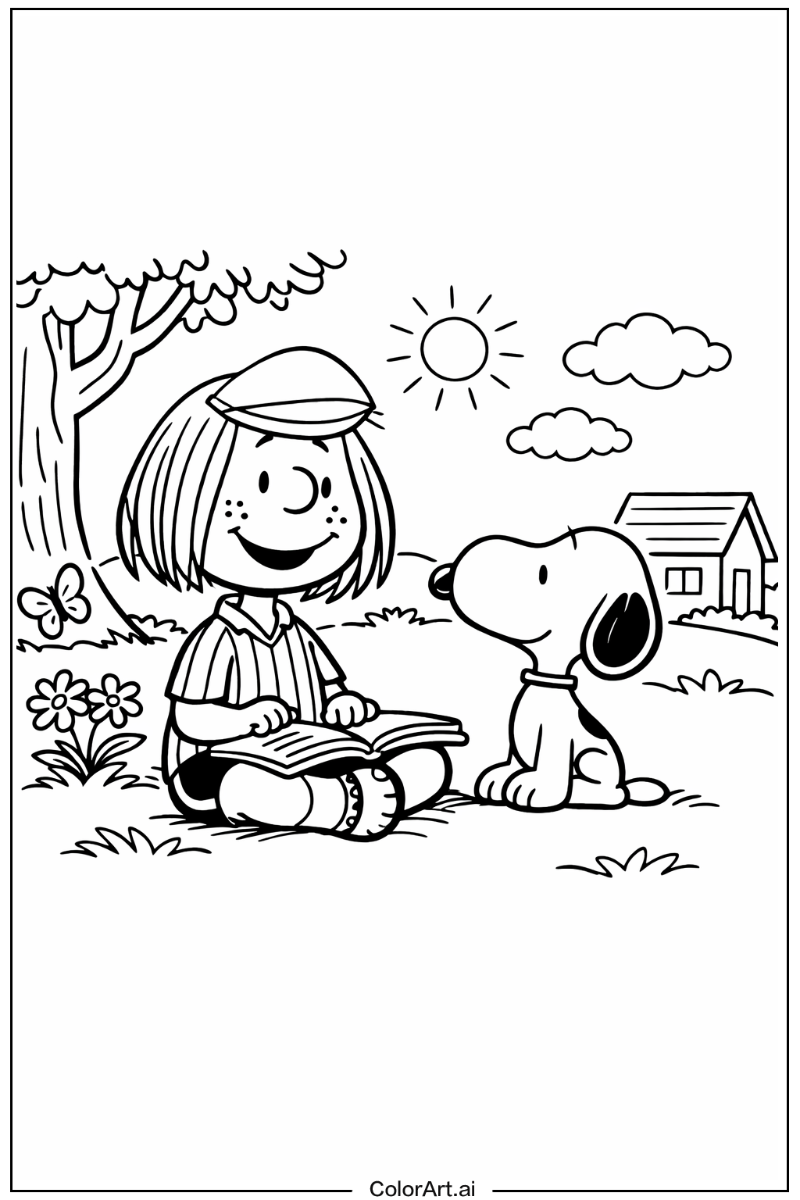 Peppermint patty Snoopy Design