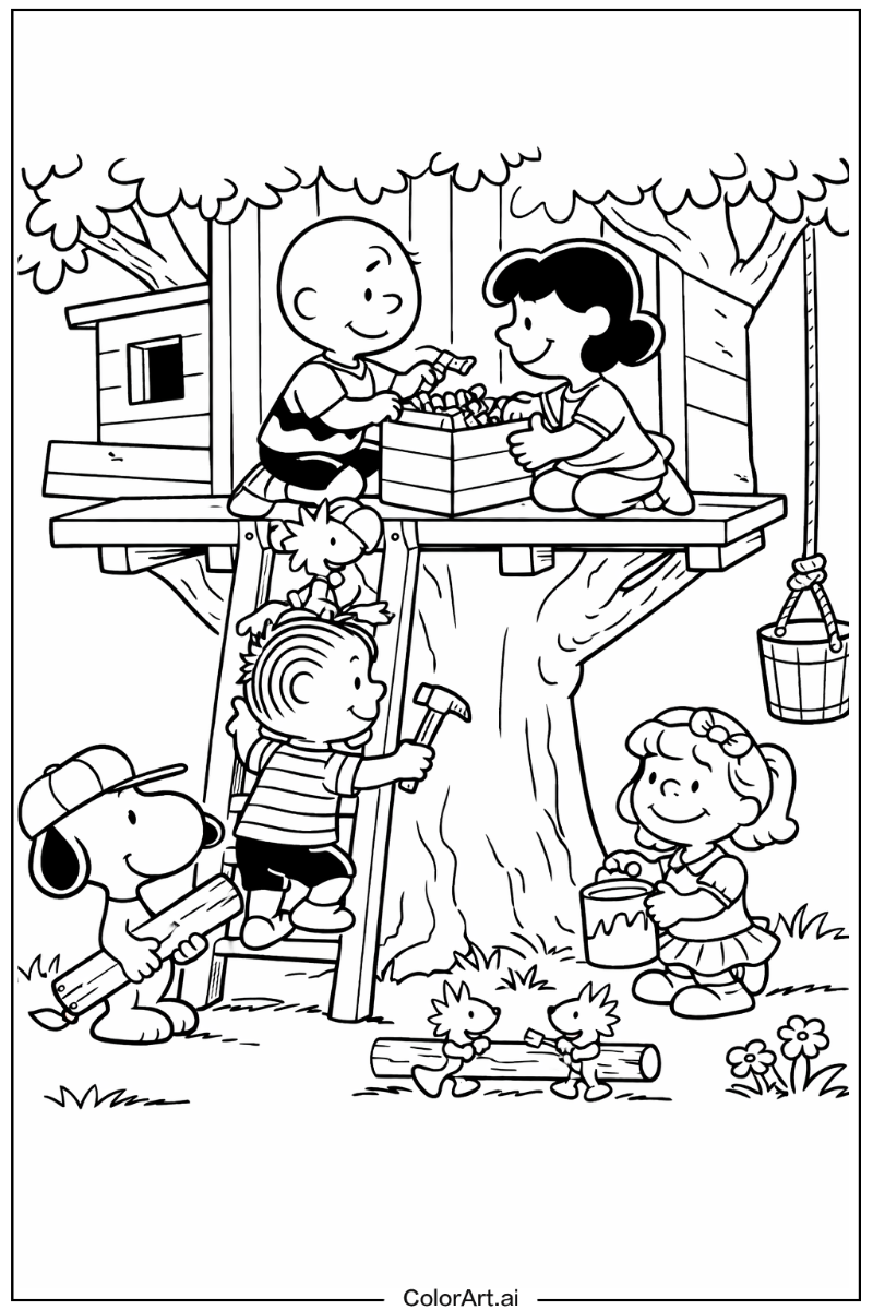 Snoopy with Teamwork Theme