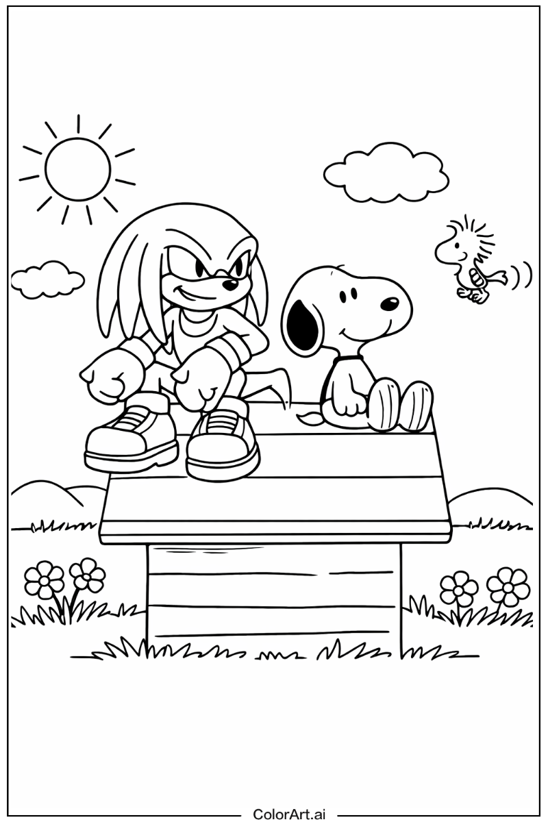 Knuckles Snoopy Scene 2