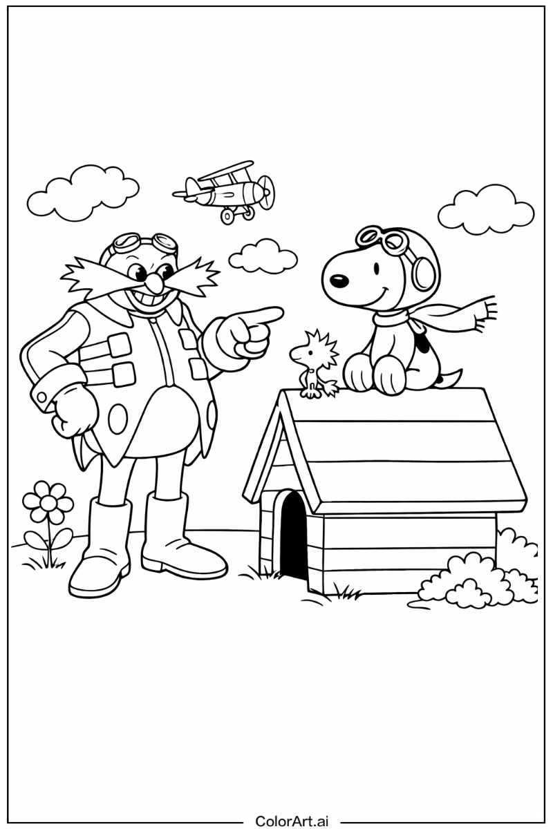 Eggman Snoopy Scene 2