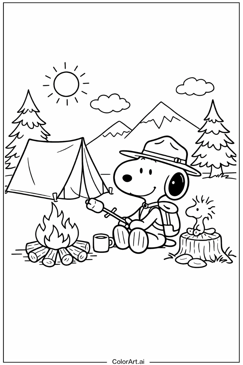 Snoopy with Black and white Theme 2