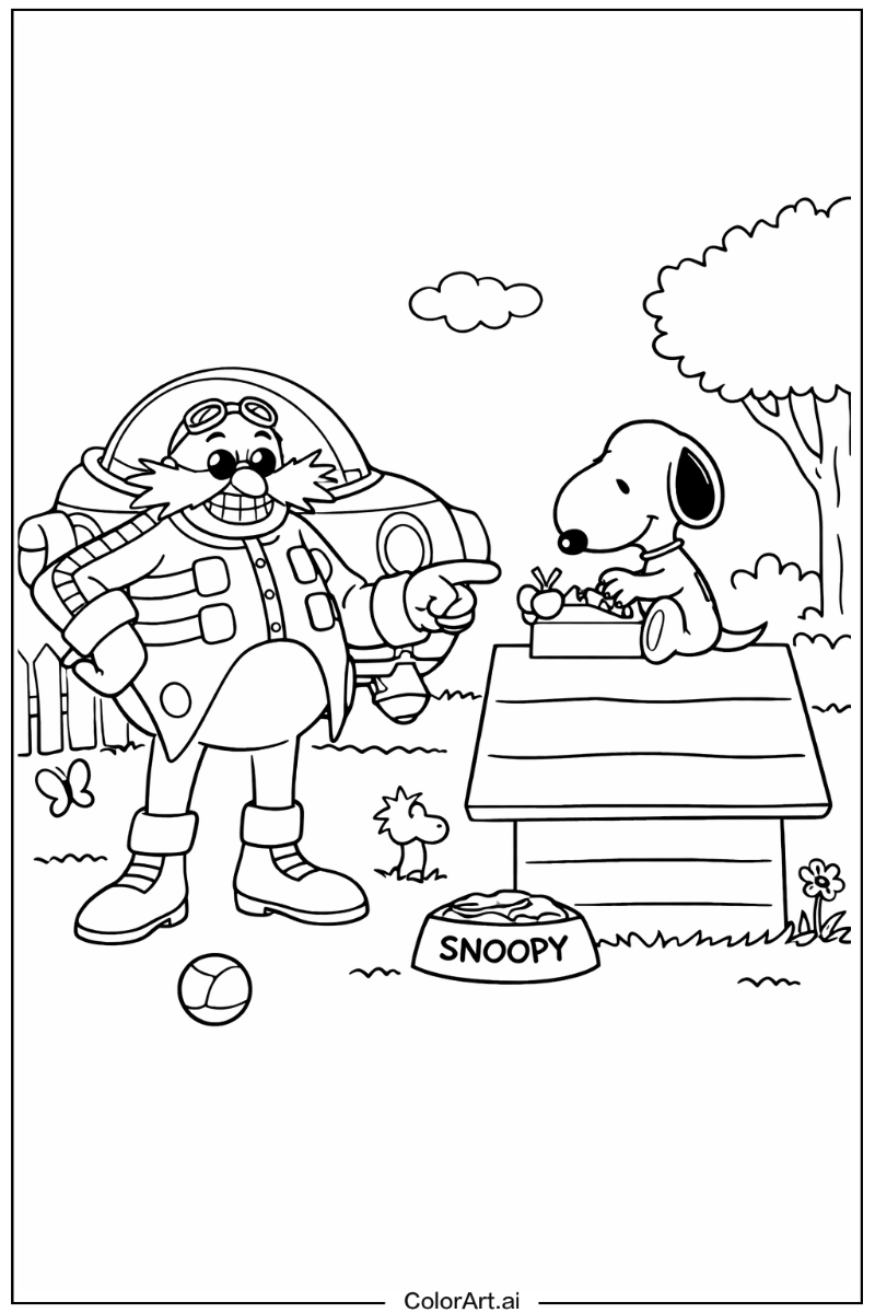 Dr robotnik Snoopy Design 3