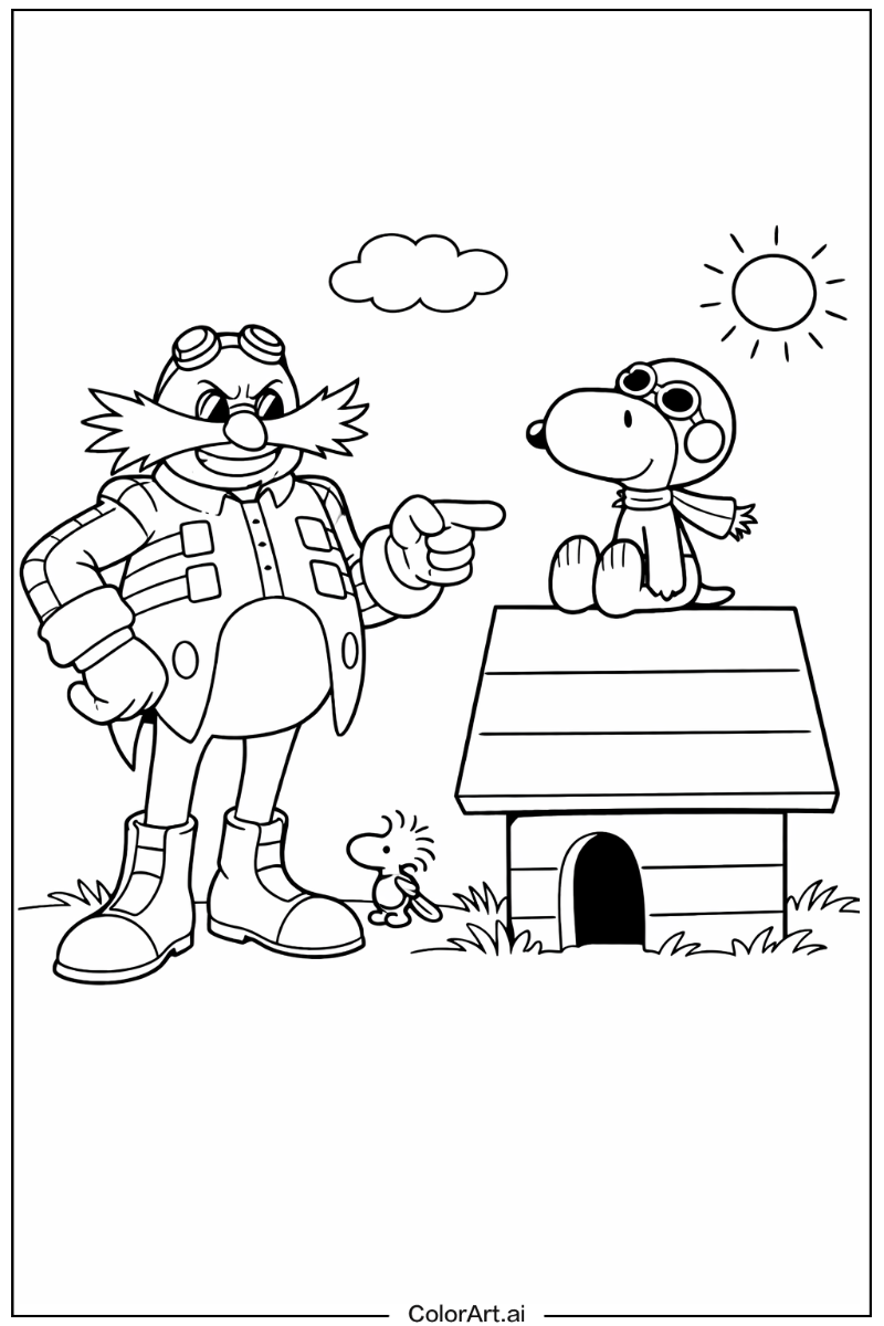 Eggman Snoopy Scene 3