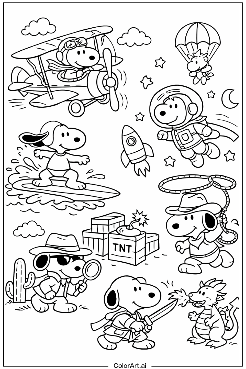 Action Snoopy Design 3